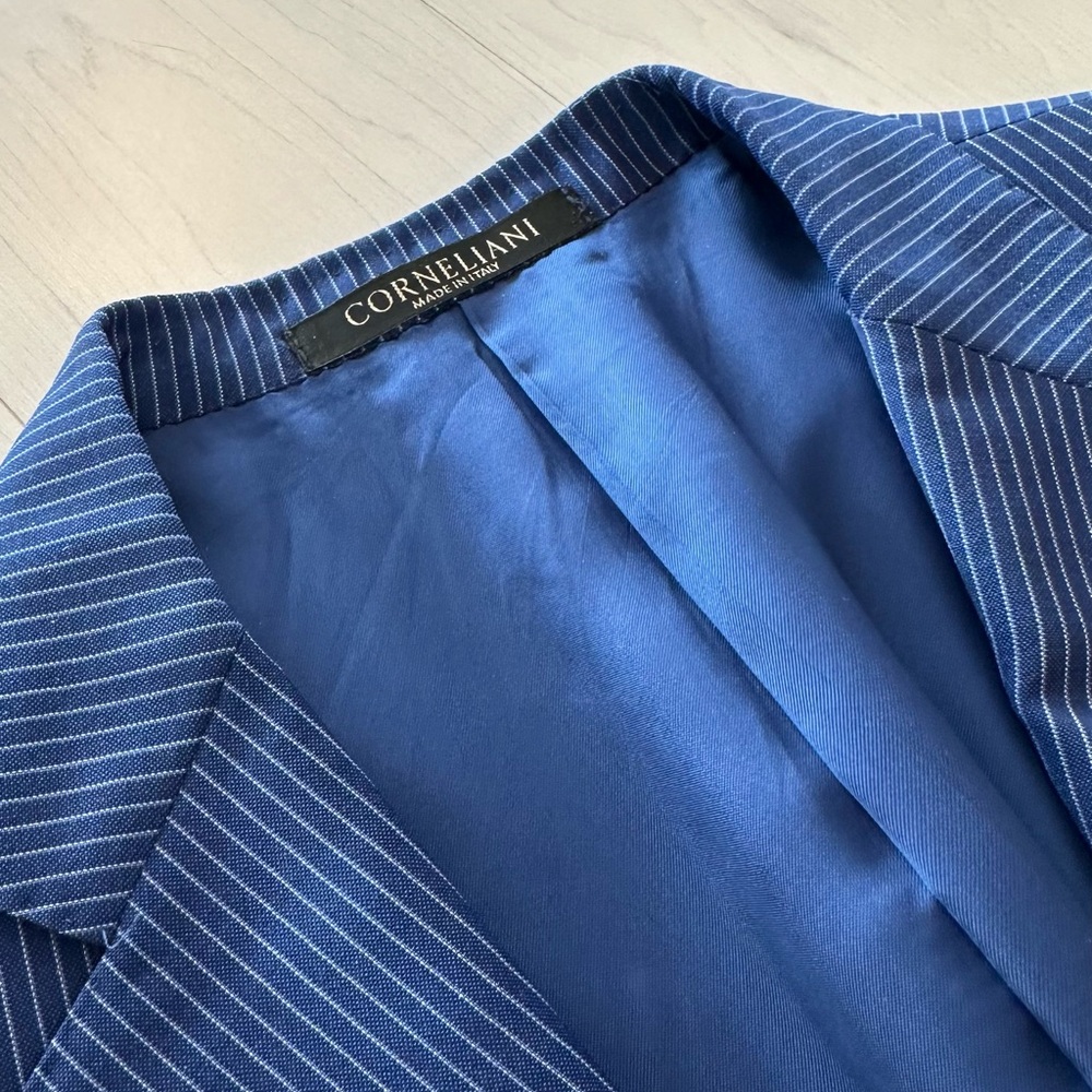 Corneliani Blue Pinstripe Blazer